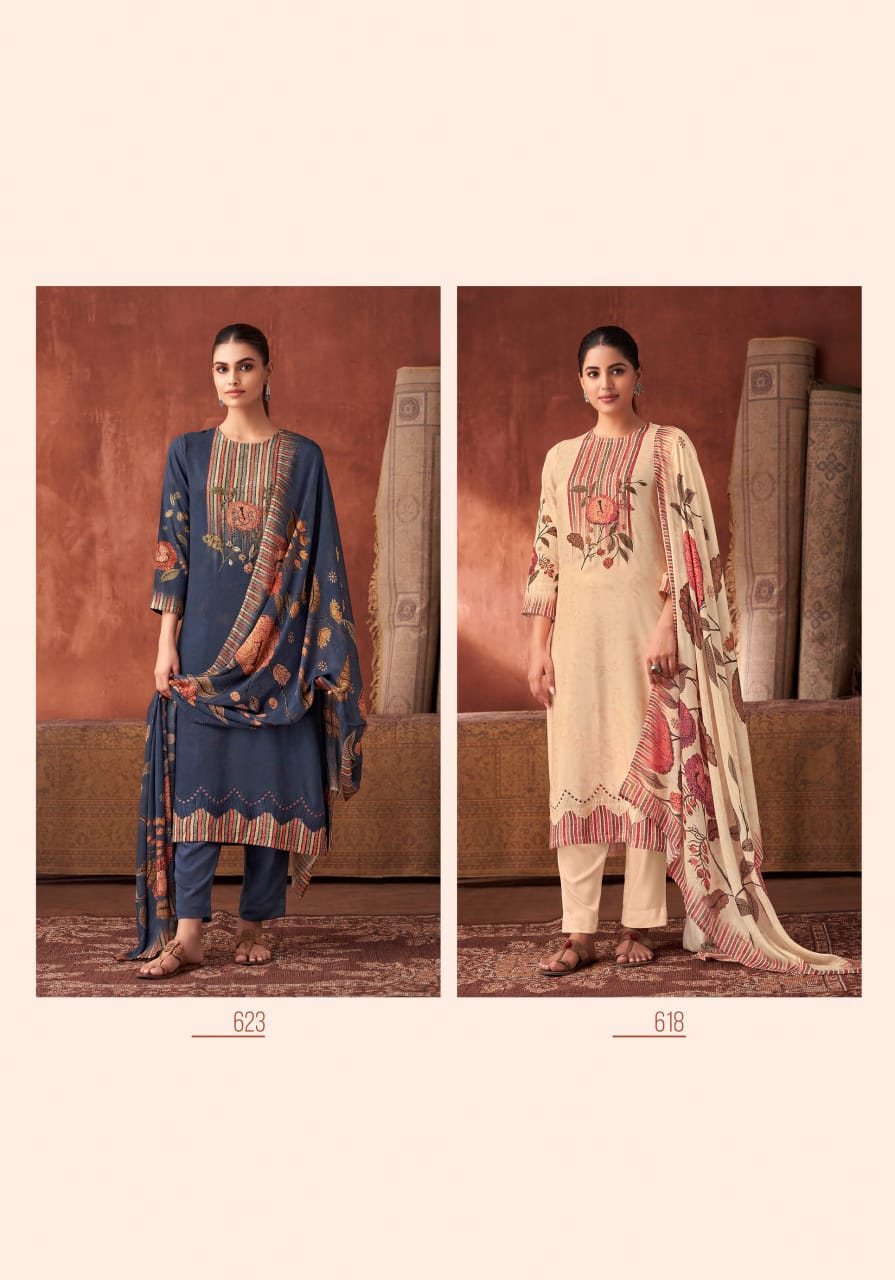 Shenaz By Sahiba Staple Twill Digital Printed Dress Material Wholesale Shop In Surat